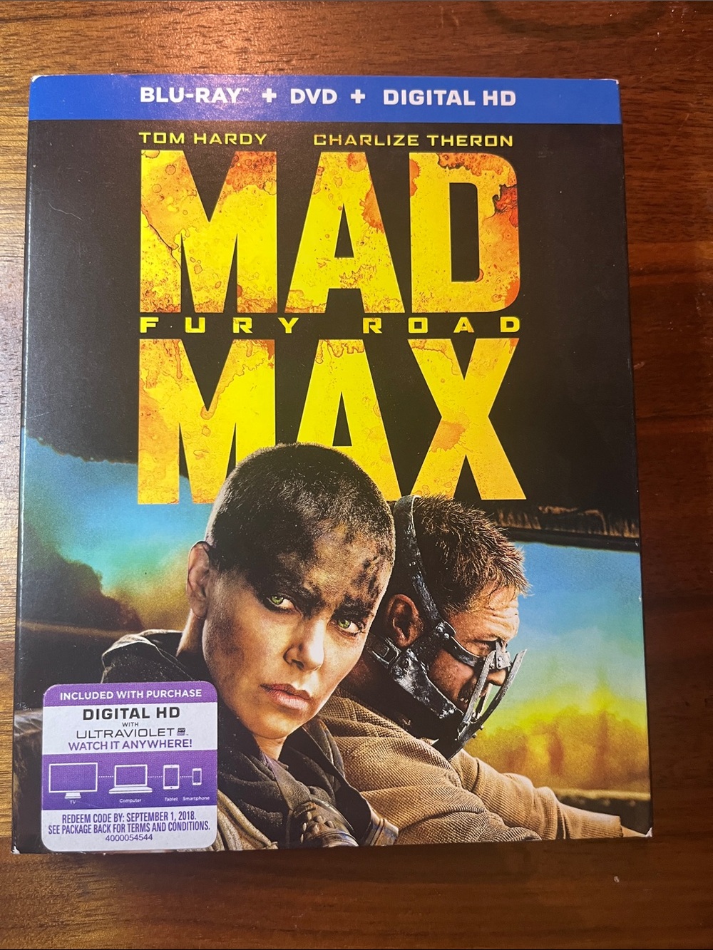 Warner Bros. Mad Max: Fury Road Blu-ray + DVD 2015
